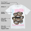 Paw Print Pink Foam 1s DopeSkill T-Shirt The Mouth With No Droughts Graphic