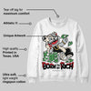 Reverse Metallic 5s DopeSkill Sweatshirt Born To Be Rich Graphic