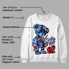 Midnight Navy 5s DopeSkill Sweatshirt Broken Heart Graphic