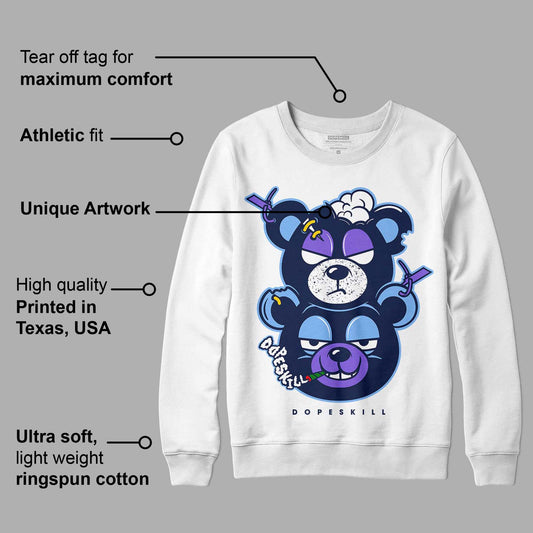 Georgetown 5s DopeSkill Sweatshirt New Double Bear Graphic