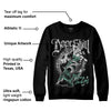 Green Glow 3s DopeSkill Sweatshirt Money Loves Me Graphic