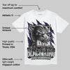 French Blue 13s DopeSkill T-Shirt Black King Graphic