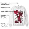 85 Metallic Burgundy 1s DopeSkill Sweatshirt Love Sick Graphic