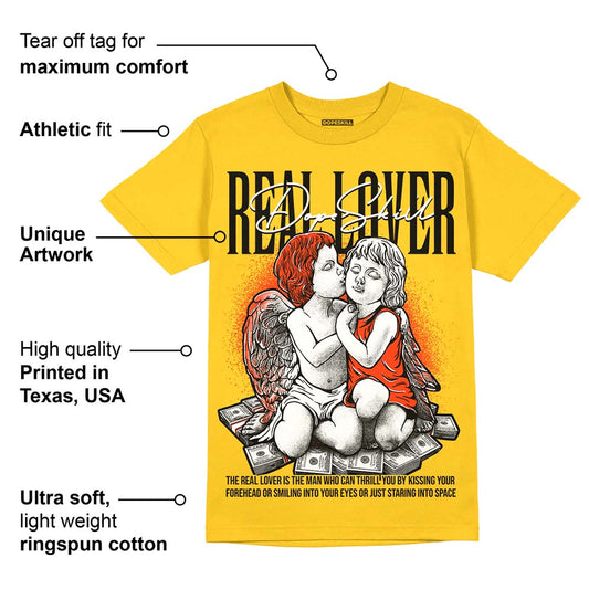 Vivid Sulfur 4s DopeSkill Yellow T-shirt Real Lover Graphic