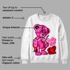 Fierce Pink 1s DopeSkill Sweatshirt Broken Heart Graphic