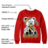 Red Collection DopeSkill Red Sweatshirt Hurt Bear Graphic