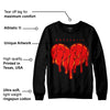 Red Collection DopeSkill Sweatshirt Slime Drip Heart Graphic