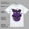 Field Purple 12s DopeSkill T-Shirt New Double Bear Graphic