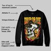 Yellow 'Drip or Die' DopeSkill Graphic Sweatshirt