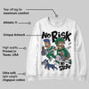 GT-2160 Shamrock Green DopeSkill Sweatshirt No Risk No Story Graphic
