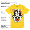 Vivid Sulfur 4s DopeSkill Yellow T-shirt New Double Bear Graphic