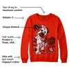 Red Foam Runner DopeSkill Vermillion Red Sweatshirt Broken Heart Graphic