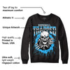 University Blue 2s DopeSkill Sweatshirt Trapped Halloween Graphic