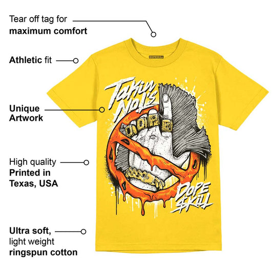 Vivid Sulfur 4s DopeSkill Yellow T-shirt Takin No L's Graphic