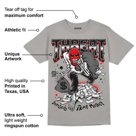 Grey Collection DopeSkill Grey T-shirt Threat Graphic