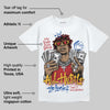 “Varsity Red/Sport Royal” 1s DopeSkill T-Shirt All Hustle No Luck Graphic