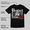 White Thunder 4s DopeSkill T-Shirt Protect Me From Evil Graphic