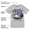 French Blue 13s DopeSkill Light Steel Grey T-shirt Trust No One Graphic
