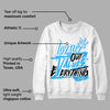 University Blue Toe 1s DopeSkill Sweatshirt LOVE Graphic