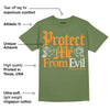 Olive 5s DopeSkill Olive T-shirt Protect Me From Evil Graphic