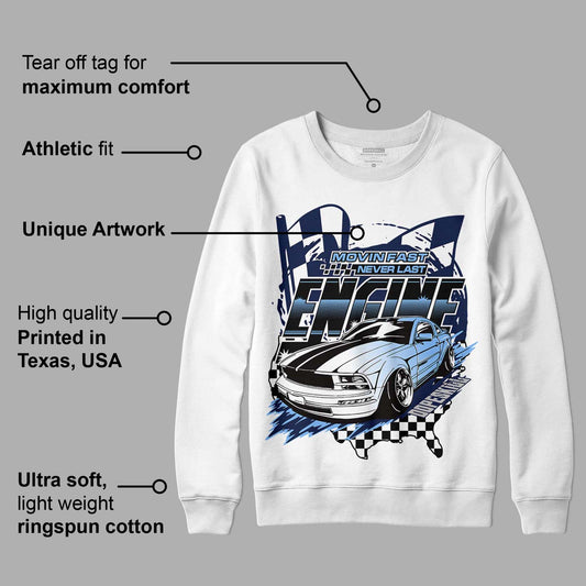 Midnight Navy 5s DopeSkill Sweatshirt ENGINE Tshirt Graphic