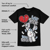 Black Metallic Reimagined 5s DopeSkill T-Shirt Love Sick Graphic