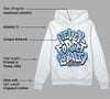 Powder Blue 9s DopeSkill Hoodie Sweatshirt Never Forget Loyalty Graphic