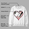 Red Stardust 3s DopeSkill Sweatshirt Heart Jordan 3 Graphic