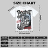 Black Metallic Reimagined 5s DopeSkill Oversize Print T-Shirt Pocket Change Graphic