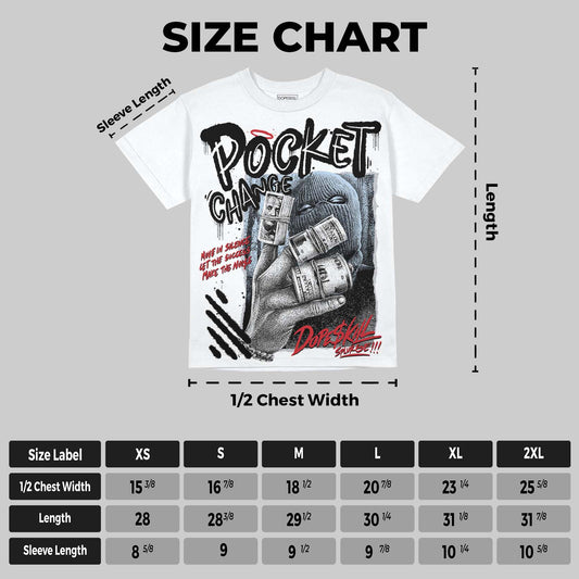 Black Metallic Reimagined 5s DopeSkill Oversize Print T-Shirt Pocket Change Graphic