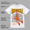 Orange Black White DopeSkill T-Shirt Thunder Dunk Graphic