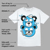 University Blue Toe 1s DopeSkill T-Shirt New Double Bear Graphic