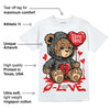 Fire Red 3s DopeSkill T-Shirt Broken Bear Graphic