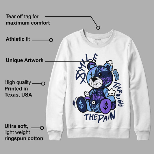 Georgetown 5s DopeSkill Sweatshirt Smile Through The Pain Graphic