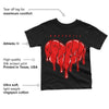 Chile Red 9s DopeSkill Toddler Kids T-shirt Slime Drip Heart Graphic