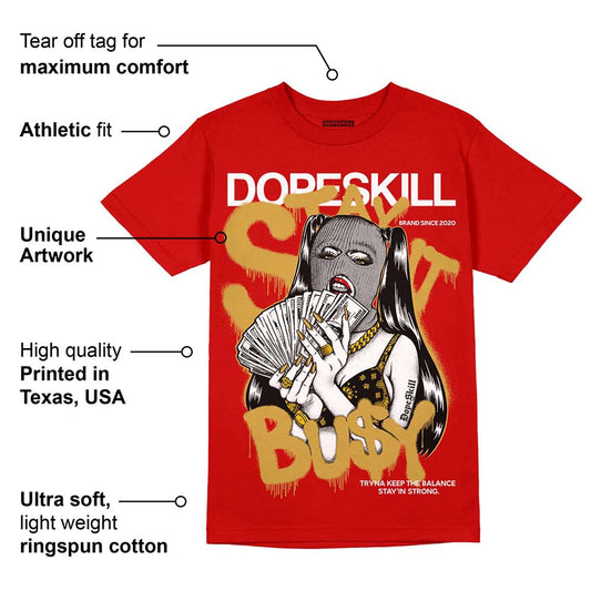 Red Collection DopeSkill Red T-shirt Stay It Busy Graphic