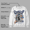 Midnight Navy 5s DopeSkill Sweatshirt Money Bag Coming Up Graphic