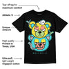 Cyan Burst 9060 DopeSkill T-Shirt New Double Bear Graphic