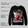 Black Metallic Reimagined 5s DopeSkill Sweatshirt Heaven Sent Graphic