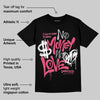 White Fluo Pink DopeSkill T-Shirt No Money No Love Typo Graphic