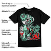 Green Glow 3s DopeSkill T-Shirt Broken Heart Graphic