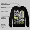 Luminous Green 5s DopeSkill Sweatshirt Real Ones Move In Silence Graphic