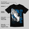 AJ 1 Dark Marina Blue DopeSkill T-Shirt Trust God Graphic