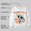 Orange Black White DopeSkill Sweatshirt Feeling Lucky Graphic
