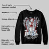 Black Metallic Reimagined 5s DopeSkill Sweatshirt Angels Graphic