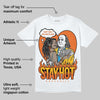 Orange Black White DopeSkill T-Shirt Stay Hot Graphic