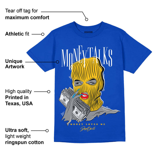 Royal Blue Collection DopeSkill Royal Blue T-shirt Money Talks Graphic