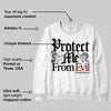 Black Cat 3s DopeSkill Sweatshirt Protect Me From Evil Graphic