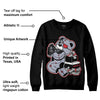 Bred Reimagined 4s DopeSkill Sweatshirt Bear Steals Sneaker Graphic