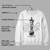 Cement Grey 11s DopeSkill Sweatshirt King Chess Graphic